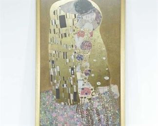 Gustav Klimt "The Kiss" Framed Print