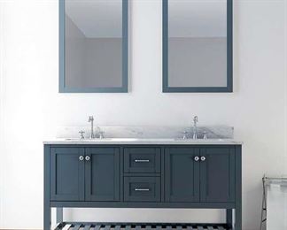 Charlton Home Benavidez 61" Double Bathroom Vanity Set