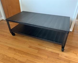 Metal TV Console with wheels (48”W x 24”D x 17”T) - $100 or best offer