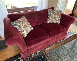 Ethan Allen loveseat sofa (75”W x 37”D x 27”) - $750 or best offer
