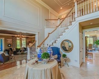 Pair of Blue and White Ginger Jars