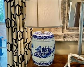  Blue and White Porcelain Lamp