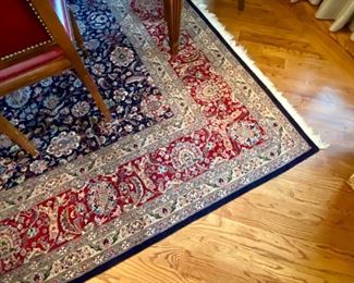 Sold-         Hand Knotted Oriental Wool Rug  10' X 12'