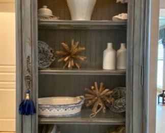 SOLD-      Habersham Sage Painted Chest 39" X 86"