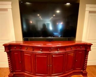 Large Credenza with Barley Twist Columns