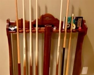 SOLD-     Standing Pool Rack