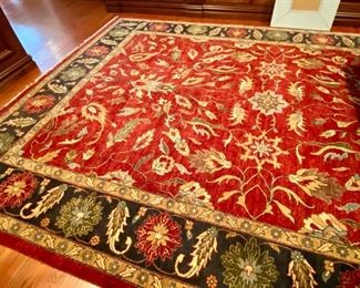 SOLD-   Hand Knotted Wool Rug  10' X 14'