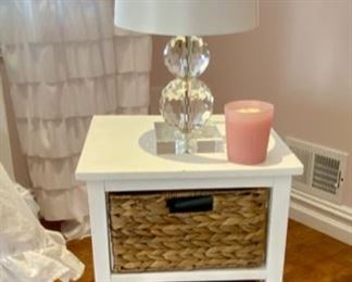 SOLD-      Accent Table with Baskets
