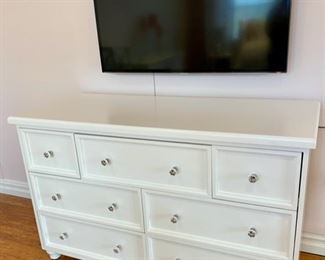 SOLD-    White Painted Dresser