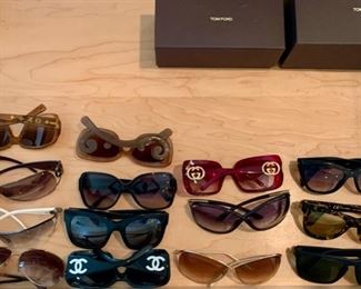 Designer Sunglasses including: Chanel, Gucci, Tom Ford, Prada