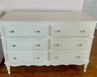 SOLD-     White Painted Chest