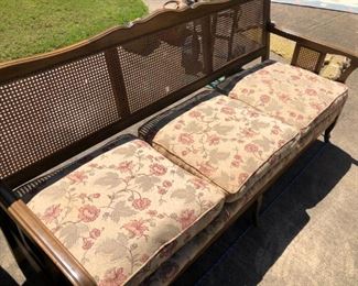 1920"s cane back couch- super condition, has all pillow backs, great condition.