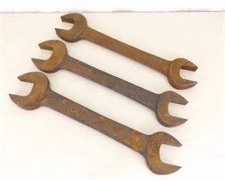 3 HUGE Martin&nbsp;2-3/16" and 2-3/8" Open End 12 Lb. Wrenches
