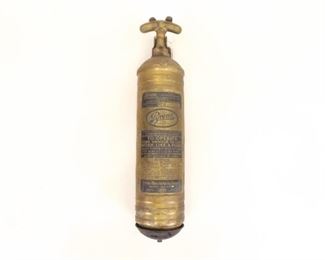 Antique Brass Pyrene Fire Extinguisher&nbsp;
