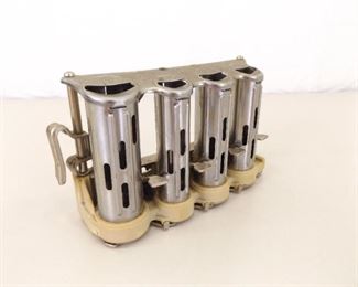 WORKING Vintage McGill Metal Belt Money Changer: Penny-Nickel-Dime-Quarter
