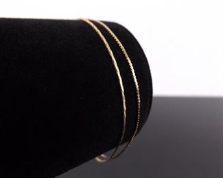 14k Yellow Gold 2 Strand Bracelet

