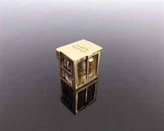 14k Yellow Gold Treasure Box Charm/Pendant
