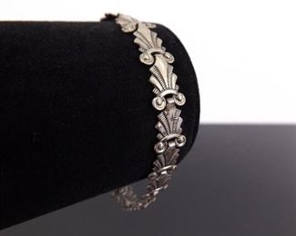 Vintage .925 Sterling Silver Art Deco Bracelet
