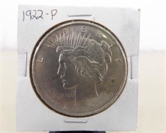 1922-P Peace Silver Dollar