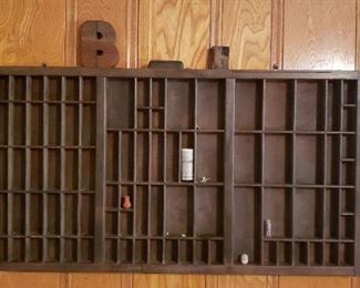antique typeset drawer
