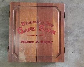 Game room decor, dart board