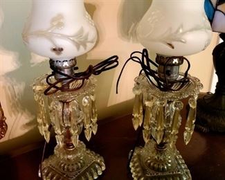 $50 - Glass Lamp Set