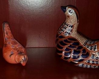 $20 (L) & $10 each (s) - Birds - Mexican Pottery