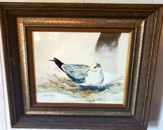 $100 - Texas Artist J. Royal Telford - Seagull