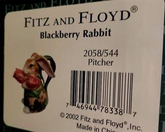 SOLD-Fitz & Floyd - Blackberry Rabbit
