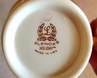 $150- Lenox Holiday Tea Set for Six