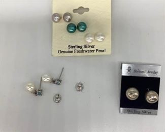 Sterling Silver Earrings 5 Pair https://ctbids.com/#!/description/share/373944