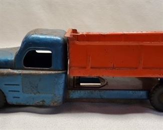 Vintage Structo Toys Blue & Red Dump Truck