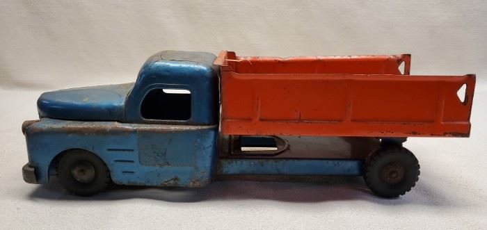 Vintage Structo Toys Blue & Red Dump Truck
