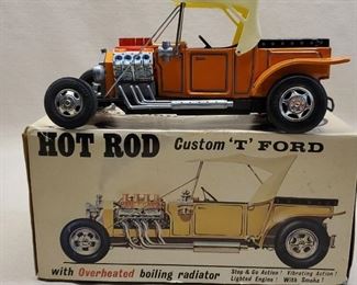 Vintage Alps Toys Hot Rod Custom T Ford Car
