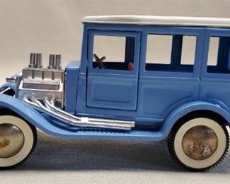 Vintage Buddy L Toys Blue Wagon Metal Truck
