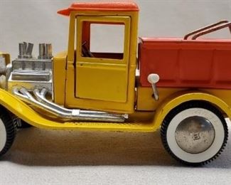 Vintage Buddy L Toys Yellow Metal Dump Truck
