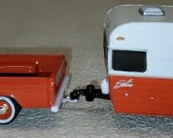 1962 Dodge Greenlight Red Metal Truck & Camper
