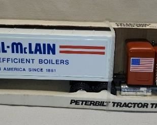 ERTL Weil-McLain Peterbilt Steel Tractor Trailer
