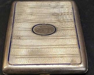 Beautiful vintage silver plated makeup pallet
