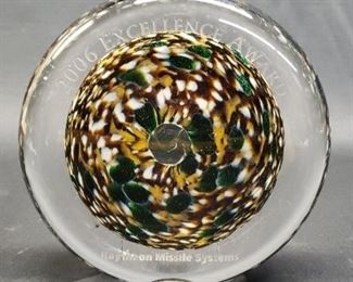 Beautiful Murano glass award
