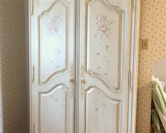 #3 - Ethan Allen Handpainted French Country Armoire