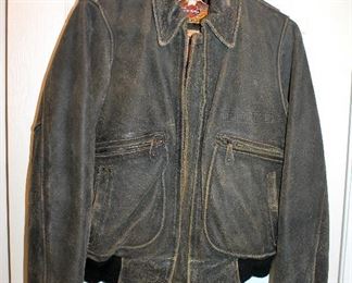 #24 - Harley-Davidson "The Enthusiast" Leather Bomber Jacket - women's XS