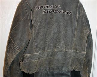 #24 - Harley-Davidson "The Enthusiast" Leather Bomber Jacket - women's XS