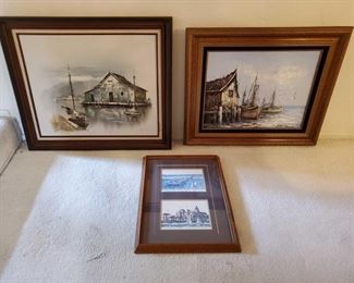 1004: 3 Signed Framed Pieces of Art
Measures approx from 21"x16" to 26"x30". Appears to be signed by A. Pope, Ted Crome and Florence