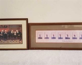 1063: Dock Brief-Nine Pleaders, The Gols Swing Progession Picture Frames
Measures Approx 17×28, 14×20