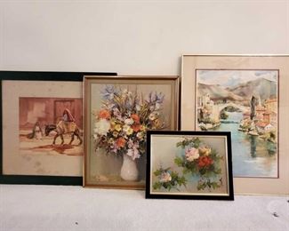 1071: Framed Art Work
Measures approx 14×18-24×30
