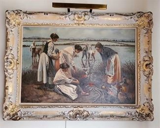 1521: Signed Framed Painting by H. Robertson
Measures approx. 34"x44"
