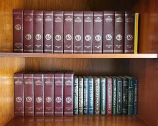 1525: National Geographic Collection and Readers Digest Collection
National geographic years include from 1984-1992. Readers Digest include authors Arthur Conan Doyle, Charles Dickens, Cooper, George Eliot, Charlotte Brontë, Harriet Beecher Stowe, Betty Smith and Crane.