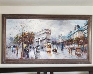 Orginal Painting by J. Gaston
Measures 54" long and 30" long includes the Frame