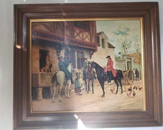 Framed Painted Artwork
Artists Unknown, Measures Approx 25×30